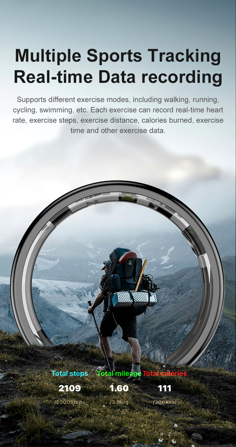 Tuteveta Smart Ring for Couples - Health Tracker & Touch Reminders, No Monthly Fee