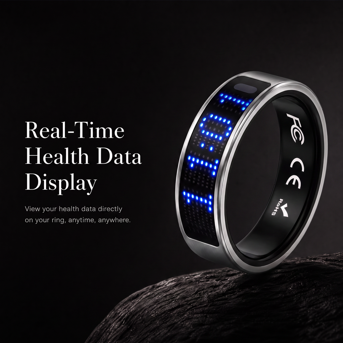 TUTEVETA Smart Ring – Compact Wearable Tracker To Check Health Data Offline